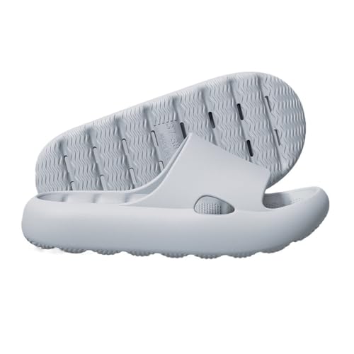 Rutschfeste Duschsandalen mit Abflusslöchern, Unisex, leicht, schnelltrocknend, Wolken-Hausschuhe for den Innen- und Außenbereich(Grigio,Alpha XX-Large) von Dh2yjnbf3