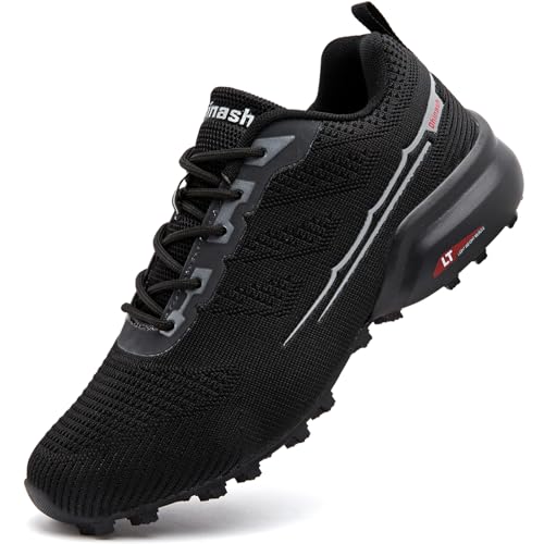 Dhinash Traillaufschuhe Herren Laufschuhe Trekking- & Wanderschuhe Turnschuhe Sneaker Sportschuhe Walkingschuhe Outdoor Fitnessschuhe Straßenlaufschuhe Schwarz Gr.44 Dhinash Traillaufschuhe Herren Laufschuhe Trekking- & Wanderschuhe Turnschuhe Sneaker Sportschuhe Walkingschuhe Outdoor Fitnessschuhe Straßenlaufschuhe Schwarz Gr.44 von Dhinash