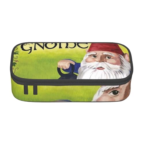 Dhnblqdp Großes Federmäppchen mit buntem Zwergen-Druck, für Jungen und Mädchen, großes Federmäppchen, Stifttasche, Schreibwaren-Organizer, Make-up-Tasche für Erwachsene, Bürobedarf von DHNBLQDP