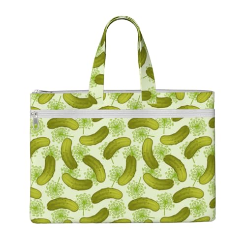 Dhnblqdp Sushi Dill Pickles Print Canvas Tote Bag Office Document Bag Organizer Bag File Tote Bag For Work School College Daily Use, Schwarz , Einheitsgröße von Dhnblqdp