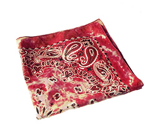 Dhobia Bandana Gesichtstuch Face Mask Kopftuch Halstuch 100% Baumwolle mit original Paisley Muster (Stone Wash 5) von DHOBIA