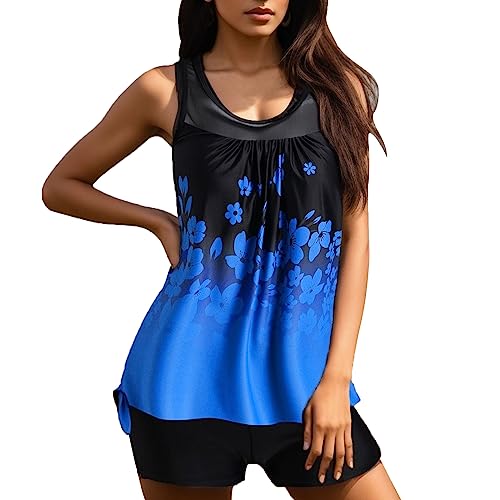 DhogSuai Zweiteiliger Bauchweg Badeanzug Tankini Oberteile Mit Slip Große Größen Bademode Swimsuit Beachwear Strandmode Tankini Set von DhogSuai