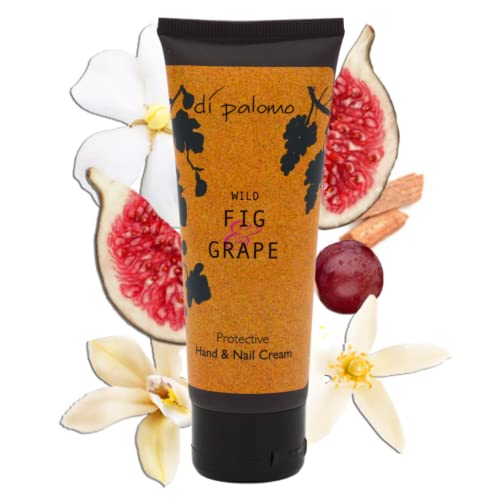 Di Palomo Wild Fig & Grape Hand & Nail Cream 75ml Handfeuchtigkeitspflege & Cutical Cream Handcreme für sehr trockene Hände Damen & Herren Handcreme Hand & Nagelpflege Feuchtigkeitspflege mit von Di Palomo