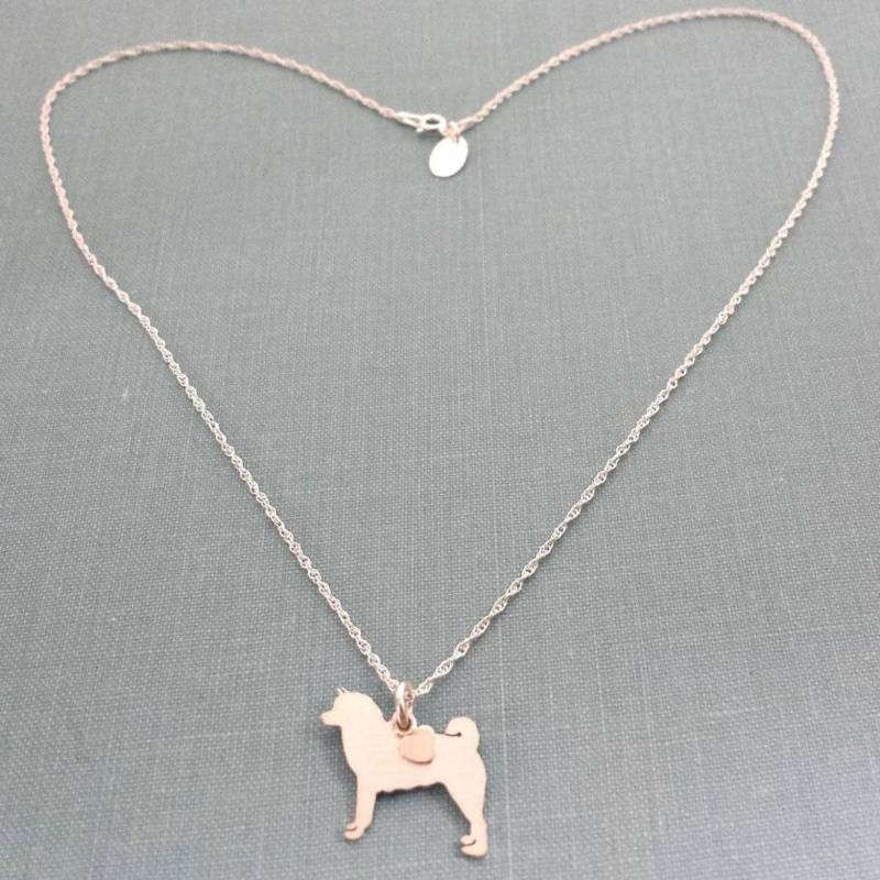 Akita Hund Charm Halskette, Sterling Silber Personalisieren Anhänger, Rasse Silhouette Rettung Tierheim, Gedenkgeschenk Akita Hund Charm Halskette, Sterling Silber Personalisieren Anhänger, Rasse Silhouette Rettung Tierheim, Gedenkgeschenk von DiBAdog
