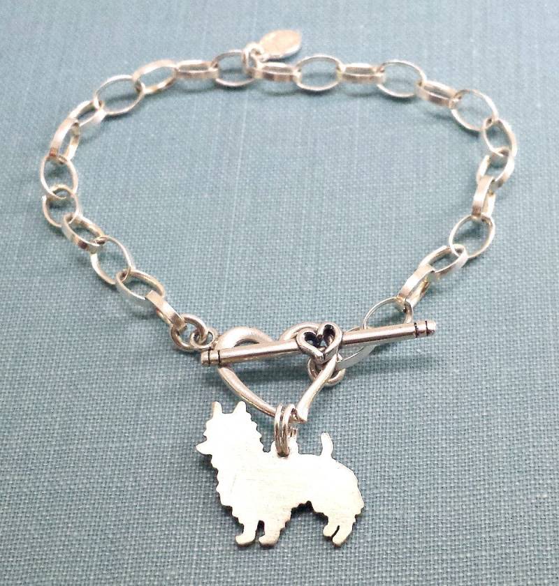 Australian Terrier Hundekette Armband, Sterling Silber Personalisieren Anhänger, Rasse Silhouette Charm, Rettung Shelter Australian Terrier Hundekette Armband, Sterling Silber Personalisieren Anhänger, Rasse Silhouette Charm, Rettung Shelter von DiBAdog