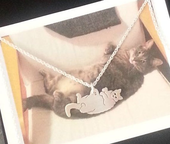 Benutzerdefinierte Katze Halskette, Ihr Haustier Tagette Anhänger, Sterling Silber Silhouette Speicher Schmuck Andenken Memorial Geschenk Benutzerdefinierte Katze Halskette, Ihr Haustier Tagette Anhänger, Sterling Silber Silhouette Speicher Schmuck Andenken Memorial Geschenk von DiBAdog