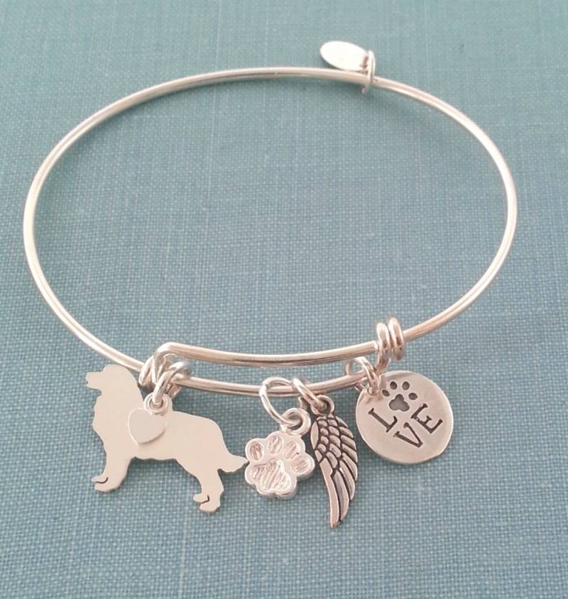 Berner Berg Hund Verstellbararm Armband, 925 Sterling Silber Personalisieren Anhänger Rasse Charme Rettung Haustier Denkmal Schmuck von DiBAdog