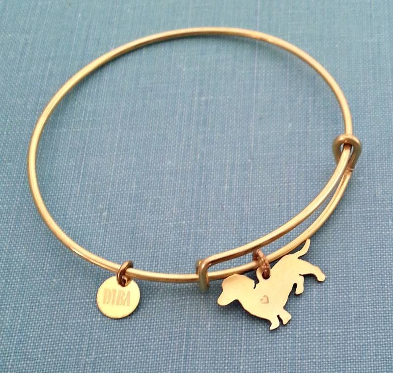 Dackel Hund Verstellbararm Armband, Massive Messing Personalisieren Anhänger Rasse Silhouette Charm Rescue Shelter Haustier Denkmal Schmuck Dackel Hund Verstellbararm Armband, Massive Messing Personalisieren Anhänger Rasse Silhouette Charm Rescue Shelter Haustier Denkmal Schmuck von DiBAdog