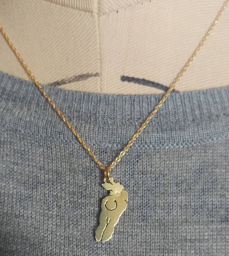 Hase Butt Halskette, 14Kt Gold Gefüllt & Juweliere Messing Anhänger, Rasse Silhouette Charme Rettung Kaninchen Tierheim, Erinnerungsgeschenk Hase Butt Halskette, 14Kt Gold Gefüllt & Juweliere Messing Anhänger, Rasse Silhouette Charme Rettung Kaninchen Tierheim, Erinnerungsgeschenk von DiBAdog