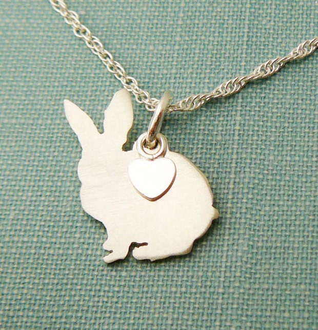 Hase Halskette, Sterling Silber Personalisieren Anhänger, Silhouette Charm, Resue Shelter Hase Halskette, Sterling Silber Personalisieren Anhänger, Silhouette Charm, Resue Shelter von DiBAdog