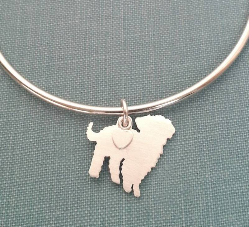 Maltipoo Hunde Armreif, Sterling Silber Personalisiert Anhänger, Rasse Silhouette Charm, Rettungsunterstand, Hundeliebhaber Geschenk Maltipoo Hunde Armreif, Sterling Silber Personalisiert Anhänger, Rasse Silhouette Charm, Rettungsunterstand, Hundeliebhaber Geschenk von DiBAdog