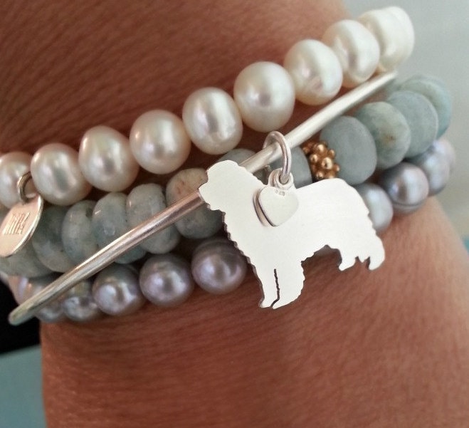 Neufundland Hund Armreif, Sterling Silber Personalisieren Newfy Anhänger, Rasse Silhouette Charme, Rettung Tierheim, Erinnerungsgeschenk Neufundland Hund Armreif, Sterling Silber Personalisieren Newfy Anhänger, Rasse Silhouette Charme, Rettung Tierheim, Erinnerungsgeschenk von DiBAdog