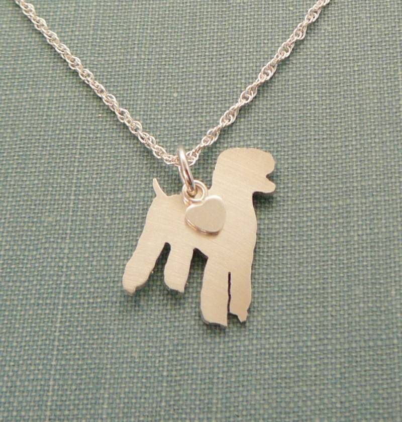 Standard Pudel Hund Halskette, Sterling Silber Personalisieren Anhänger, Rasse Silhouette Charm, Resue Shelter Standard Pudel Hund Halskette, Sterling Silber Personalisieren Anhänger, Rasse Silhouette Charm, Resue Shelter von DiBAdog