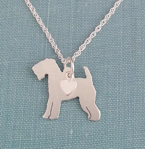 Welsh Terrier Hund Halskette, Sterling Silber Personalisieren Anhänger, Welshie Breed Silhouette Charm Rettung Tierheim, Geschenk Welsh Terrier Hund Halskette, Sterling Silber Personalisieren Anhänger, Welshie Breed Silhouette Charm Rettung Tierheim, Geschenk von DiBAdog