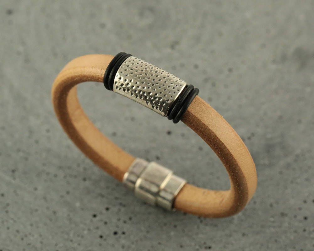 Herren Regaliz Lederarmband/Herren Naturleder Armband/Regaliz Lederarmband/Naturleder Armband/Magnetverschluss/Di Corio von DiCorio