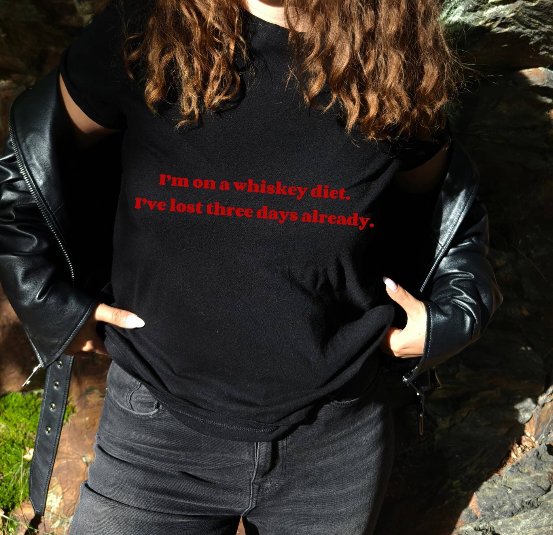 Ich Bin Auf Whisky-Diät. Habe Drei Tage Bereits Verloren.retro-Shirt, Unisex-Shirt, Trendige Kleidung, Inspiration, Spezielles Design, Kleidung von DiOstroInsignia
