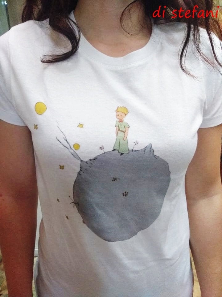 Das Kleine Prinz T-Shirt Unisex, Weiblich Oder Kindergröße Digitaldruck, Waschbar Und Bügelbar.kleine Prinz, Principito, Il Piccolo von DiStefani