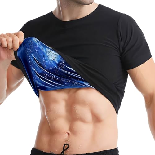 DiULi Sauna Anzug Herren, Herren Sauna Shirt Kurzarm, Schweiß Sauna Shirt Männer Rundhalsausschnitt, Sweat Schwitzen T-Shirts Für Herren Männer, XL DiULi Sauna Anzug Herren, Herren Sauna Shirt Kurzarm, Schweiß Sauna Shirt Männer Rundhalsausschnitt, Sweat Schwitzen T-Shirts Für Herren Männer, XL von DiULi