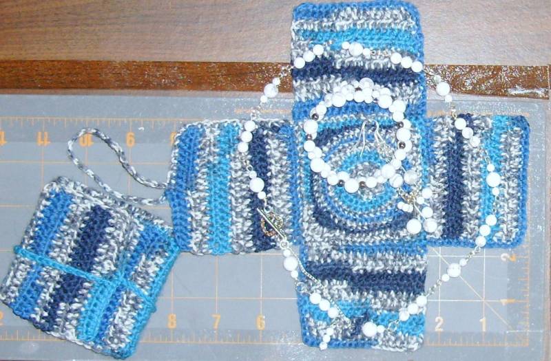 Mini Schmuckrolle Wickeltasche Häkeln Original Design von DiVerseBlessings