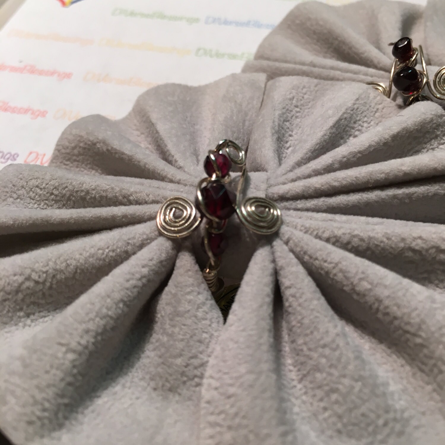 Schmetterling, 3 Stein, Geburtsstein, Echter Edelstein, Draht Gewickelt, Einstellbar, Original Design, Sterling Silber, Silber Gefüllt, Papillion von DiVerseBlessings