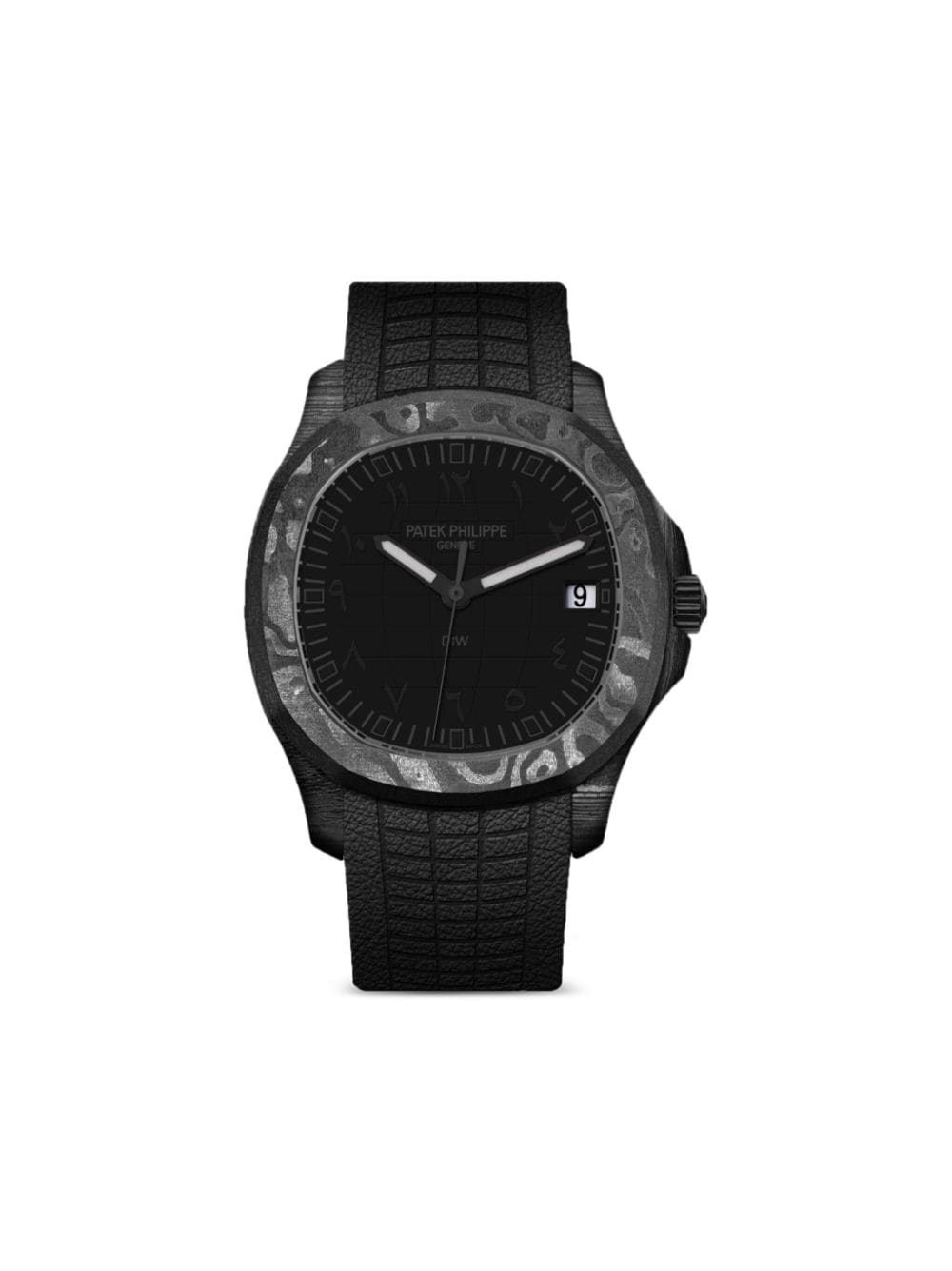 DiW (Designa Individual Watches) Aquanaut All Black Armbanduhr, 40mm - Schwarz von DiW (Designa Individual Watches)