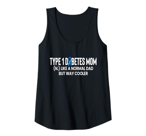Damen Type 1 Diabetes Mom Mothers Day Definition Tank Top von Diabetes Typ 1 Design Idee