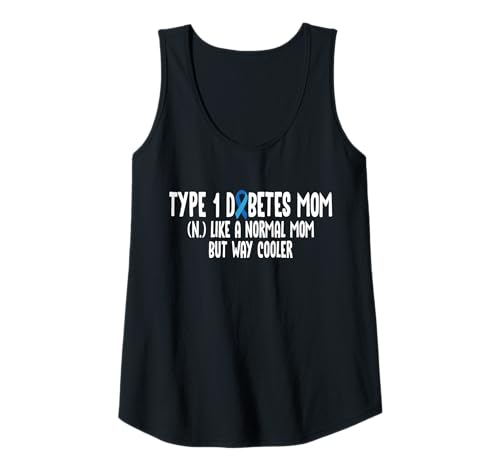 Damen Type 1 Diabetes Mom Mothers Day Definition Tank Top von Diabetes Typ 1 Design Idee