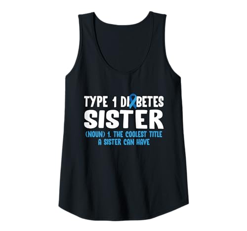 Damen Type 1 Diabetes Sister Definition Tank Top von Diabetes Typ 1 Design Idee