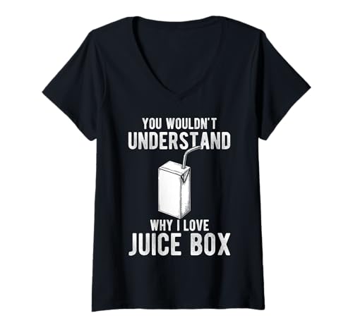 Damen You Wouldnt Understand Why I Love Juice Box T-Shirt mit V-Ausschnitt von Diabetes Typ 1 Design Idee