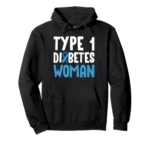 Type 1 Diabetes Woman Pullover Hoodie von Diabetes Typ 1 Design Idee