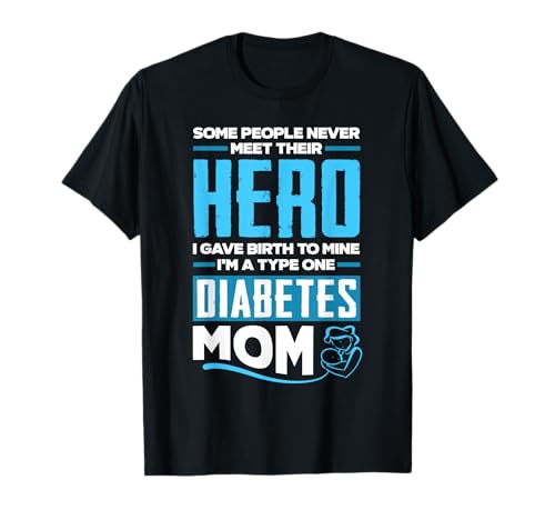 Damen T1D Mama Diabetiker Typ 1 Diabetes Bewusstsein T-Shirt von Diabetic T1D Type 1 Diabetes Awareness Month Gifts