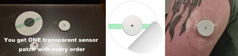 Bubble Mini/Wiederverwendbare Tape Abdeckung Kinesiologie von DiabeticGuardians