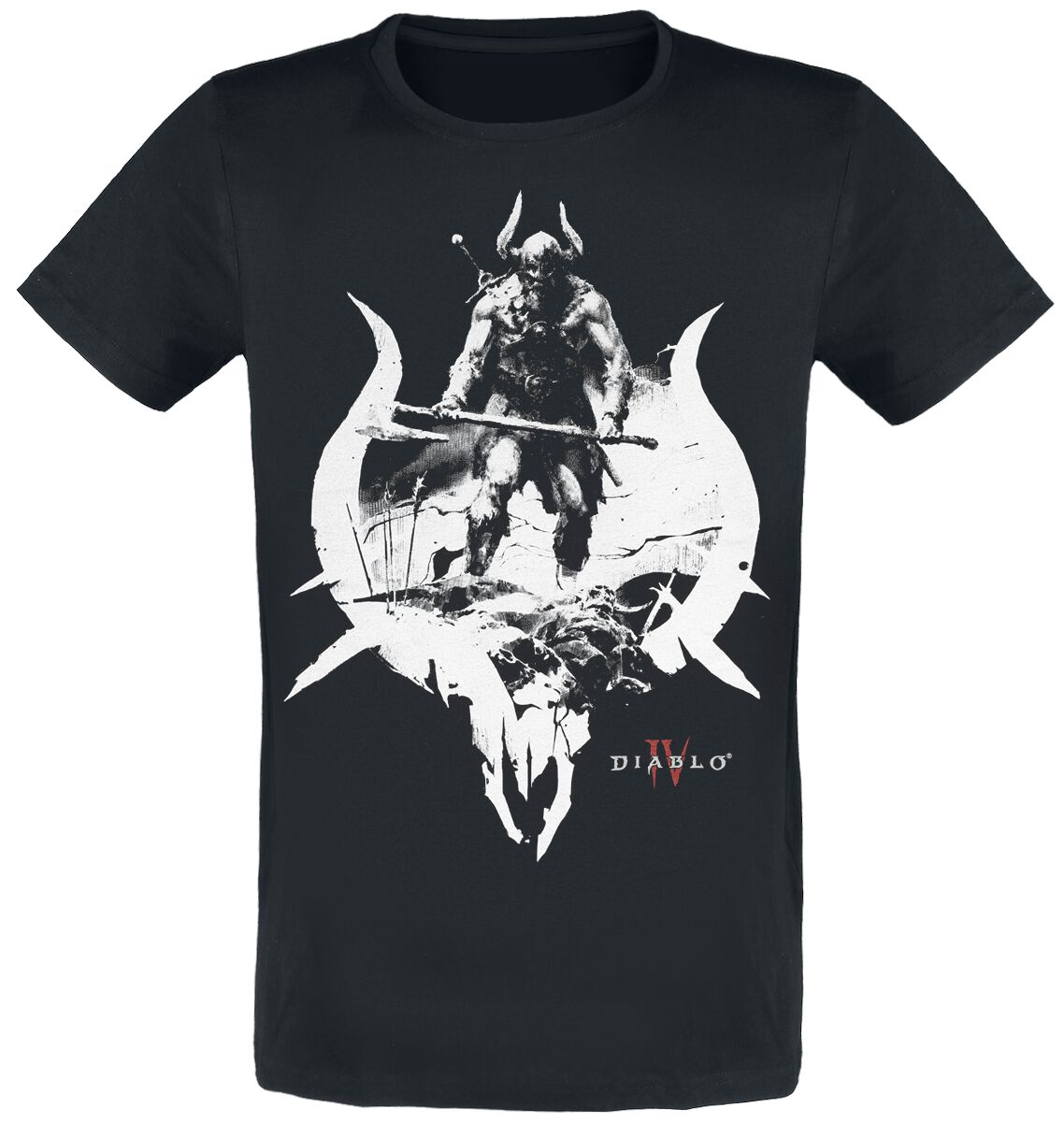 Diablo 4 - Barbarian T-Shirt schwarz in M von Diablo