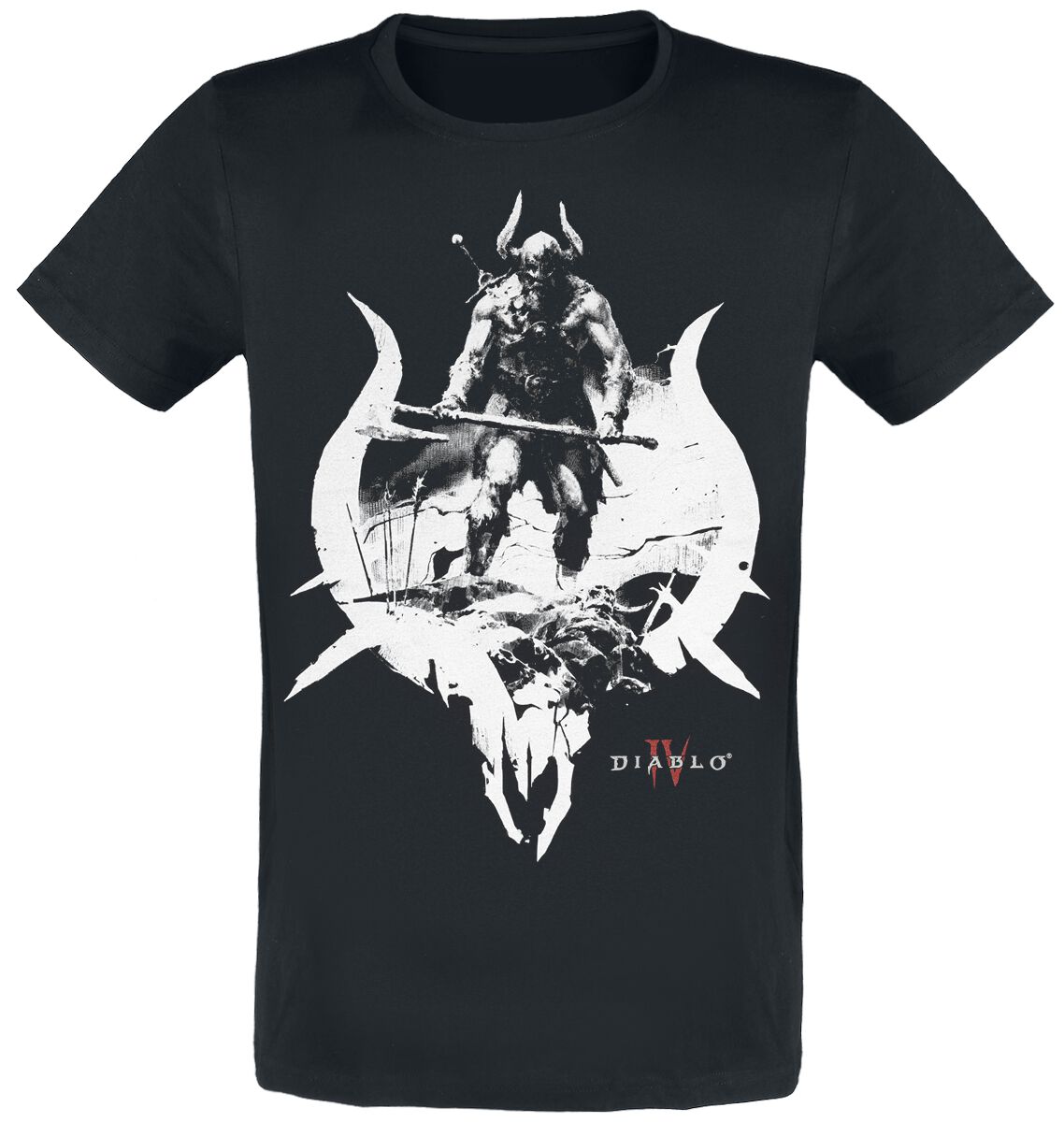 Diablo 4 - Barbarian T-Shirt schwarz in S von Diablo