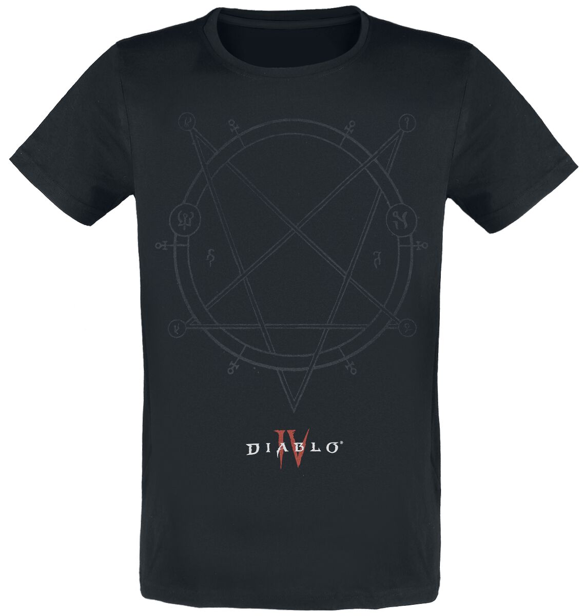 Diablo 4 - Pentagram T-Shirt schwarz in XL von Diablo