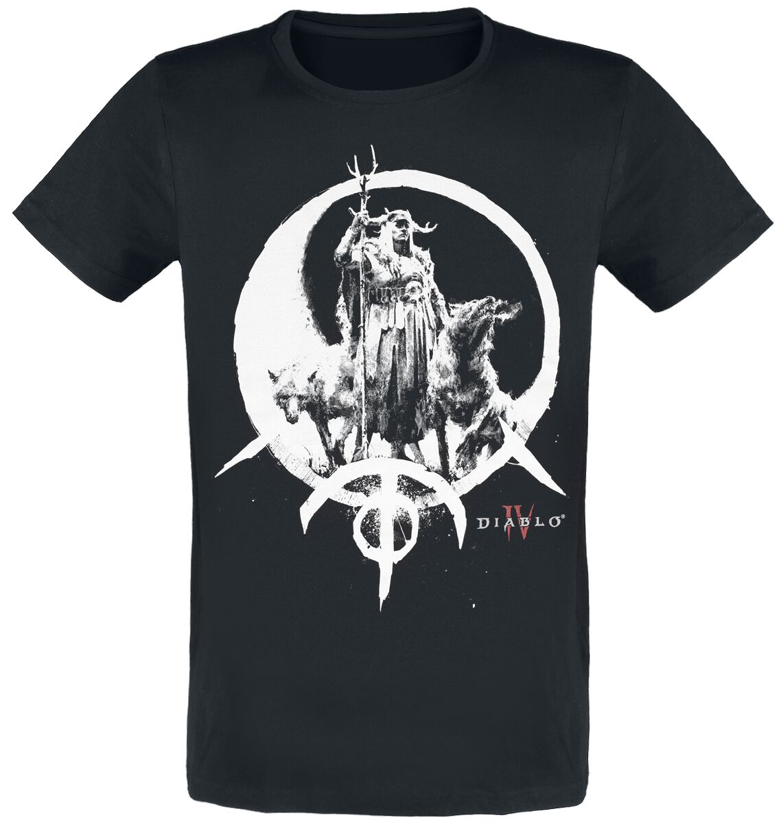 Diablo - Gaming T-Shirt - 4 - Druid - S bis XXL - für Männer - Größe L - schwarz von Diablo