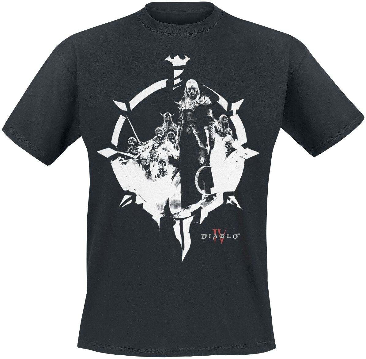 Diablo - Gaming T-Shirt - 4 - Necromancer - S bis XXL - für Männer - Größe L - schwarz von Diablo