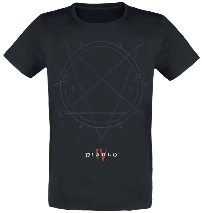 Diablo - Gaming T-Shirt - 4 - Pentagram - S - für Männer - Größe S - schwarz  - EMP exklusives Merchandise! Diablo - Gaming T-Shirt - 4 - Pentagram - S - für Männer - Größe S - schwarz  - EMP exklusives Merchandise! von Diablo