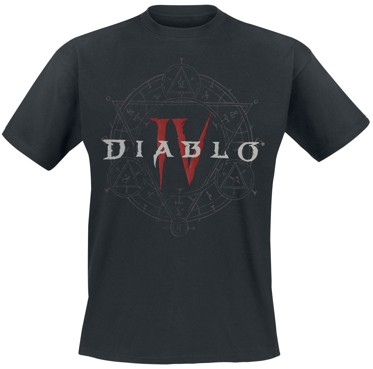 Diablo - Gaming T-Shirt - 4 - Pentagram - S bis M - für Männer - Größe S - schwarz von Diablo