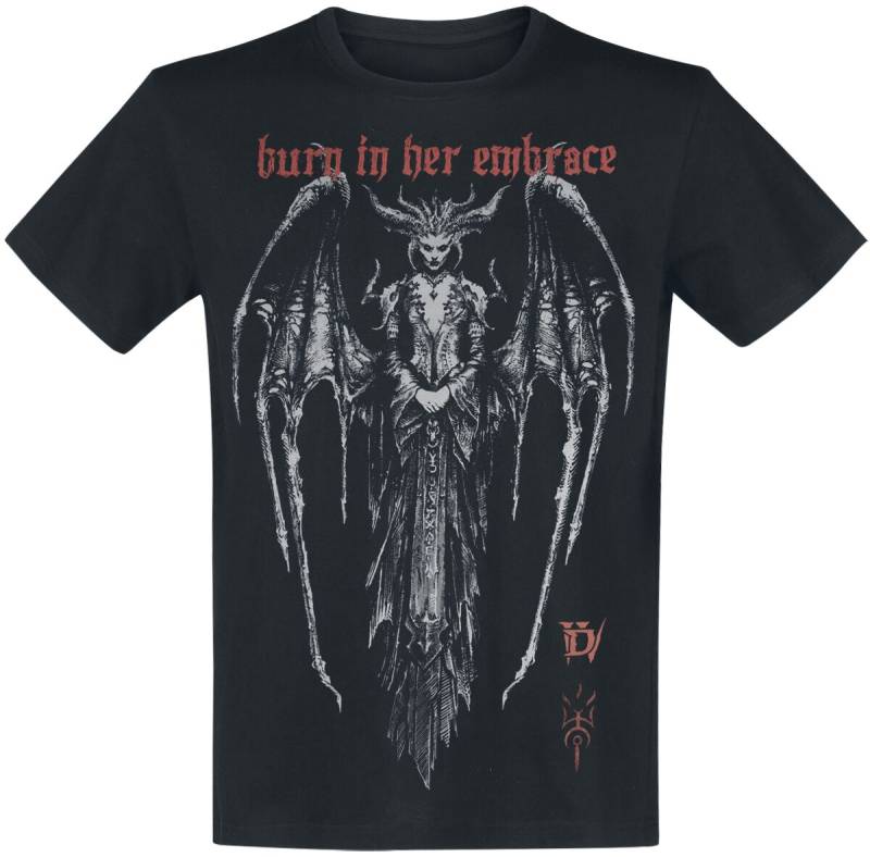 Diablo - Gaming T-Shirt - Diablo IV - Burn In Her Embrace - S bis XXL - für Männer - Größe S - schwarz Diablo - Gaming T-Shirt - Diablo IV - Burn In Her Embrace - S bis XXL - für Männer - Größe S - schwarz von Diablo