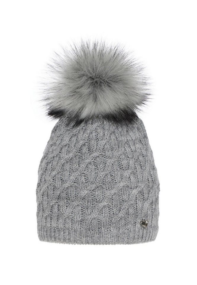 Diademita Beanie Damen-Wintermütze – Kaskada mit Bommel (Set) von Diademita