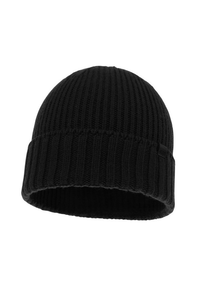 Diademita Beanie Herren-Wintermütze Bruner – Schwarz, 100% Extra Feine Merinowolle, (Set) von Diademita
