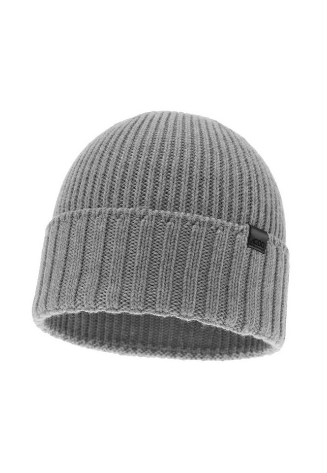 Diademita Beanie Herren-Wintermütze Bruner – Schwarz, 100% Extra Feine Merinowolle, (Set) von Diademita