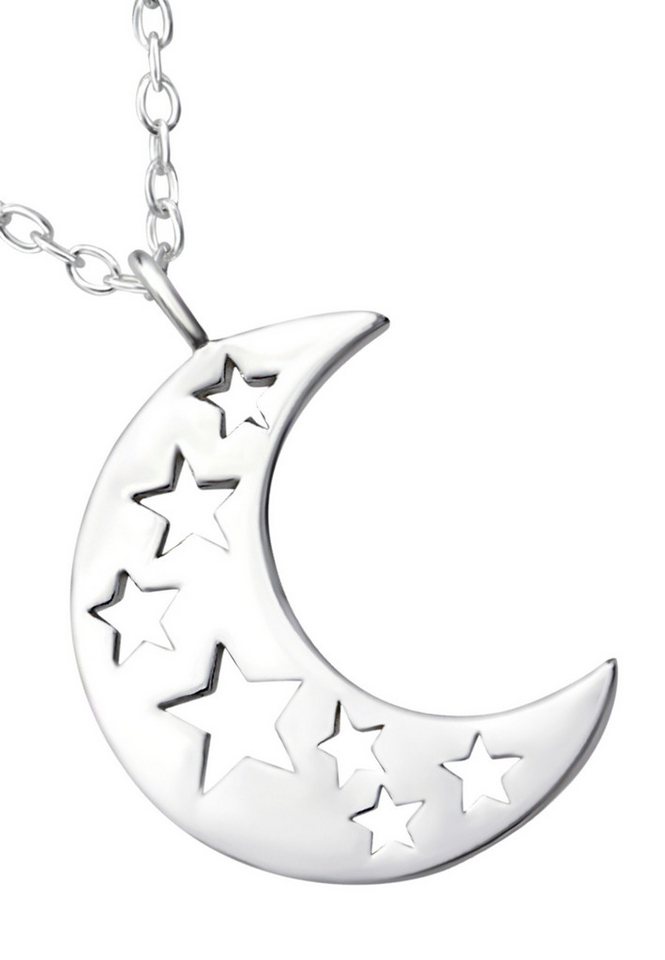 Diademita Collier Silberne Halbmond-Halskette (Set) von Diademita