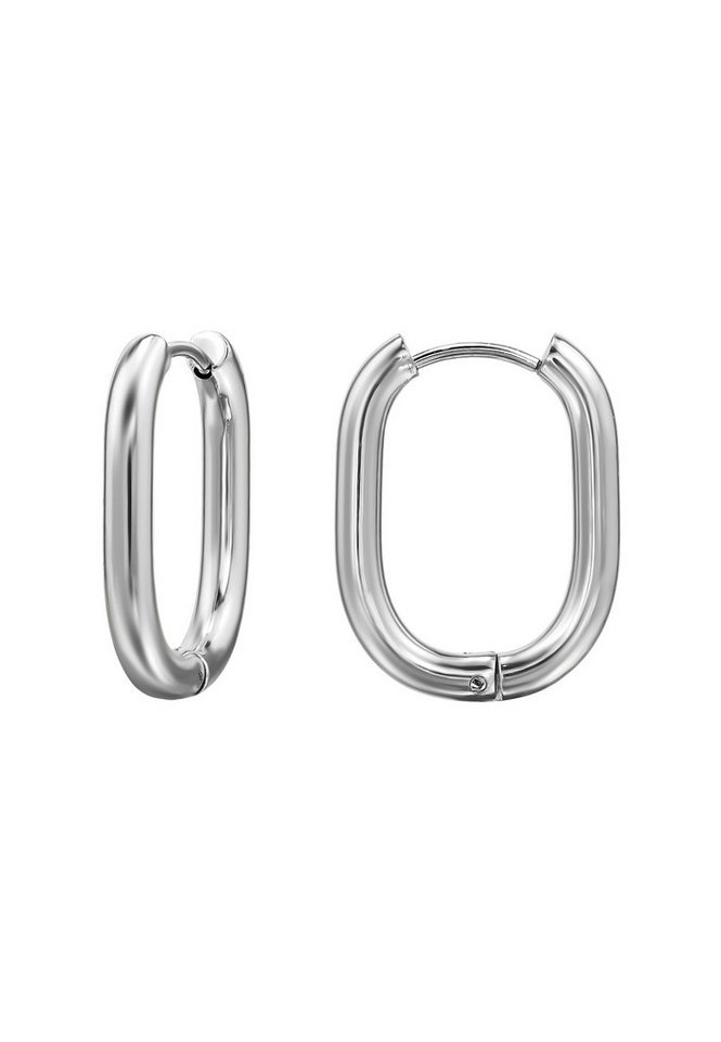 Diademita Fingerring 23 mm Edelstahl Huggie Creolen (Set) von Diademita