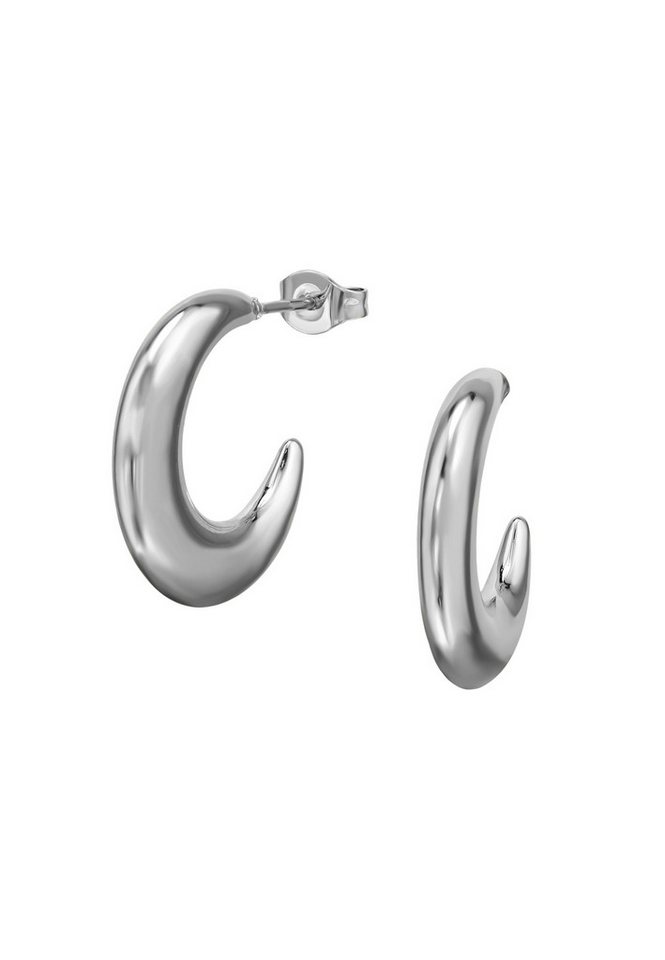 Diademita Fingerring Halbe Creolen/Ohrstecker aus Edelstahl (Set) von Diademita