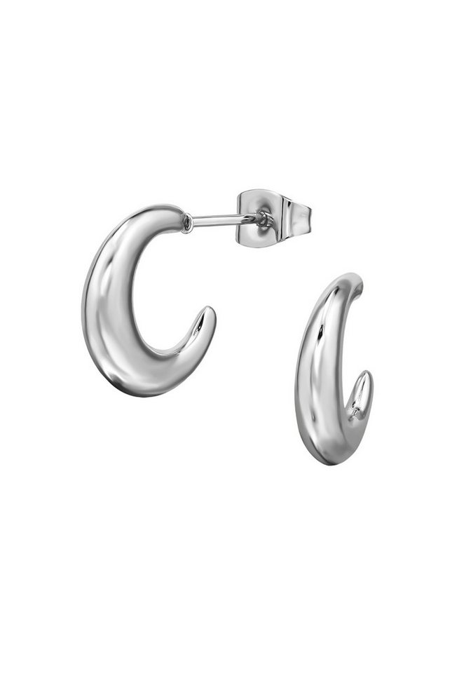 Diademita Fingerring Halbe Creolen/Ohrstecker aus Edelstahl (Set) von Diademita