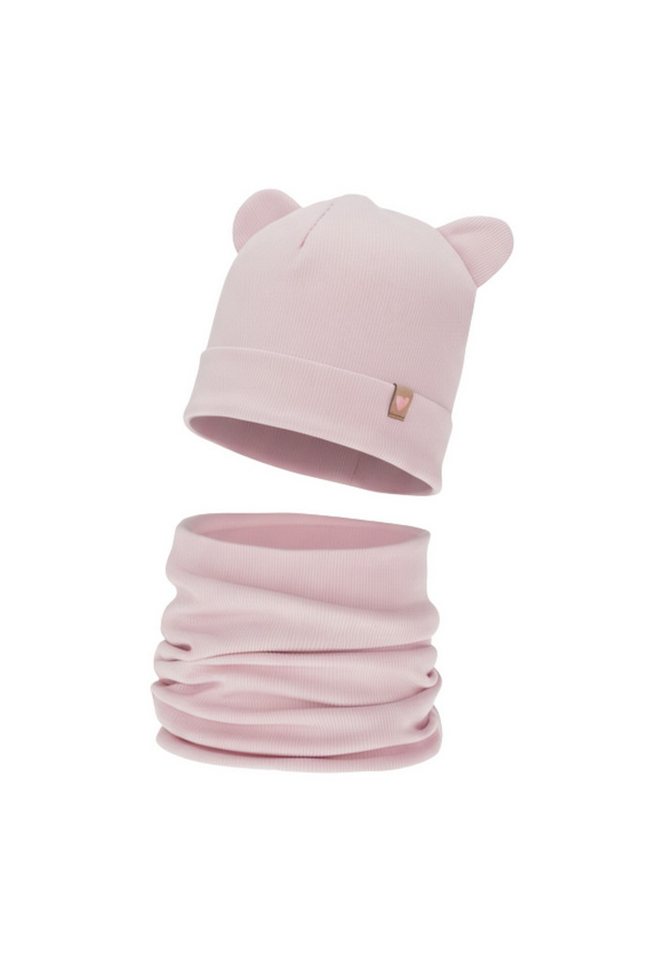 Diademita Sturmhaube Mädchen Frühling/Herbst Set – Mütze und Schlauchschal, Baumwolle (Set) von Diademita