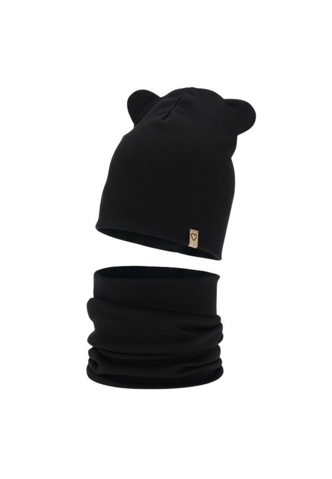 Diademita Sturmhaube Mädchen Frühling/Herbst Set – Mütze und Schlauchschal, Baumwolle (Set) von Diademita