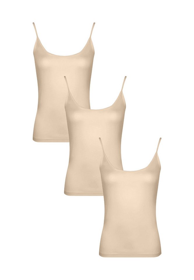 Diademita Tanktop BASIC MAX Spaghetti-Tanktop 3er Pack (Set, 3-tlg., 3er Pack) von Diademita